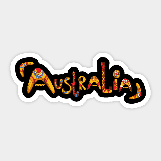 Australian Aboriginal Art Sticker by ArchmalDesign